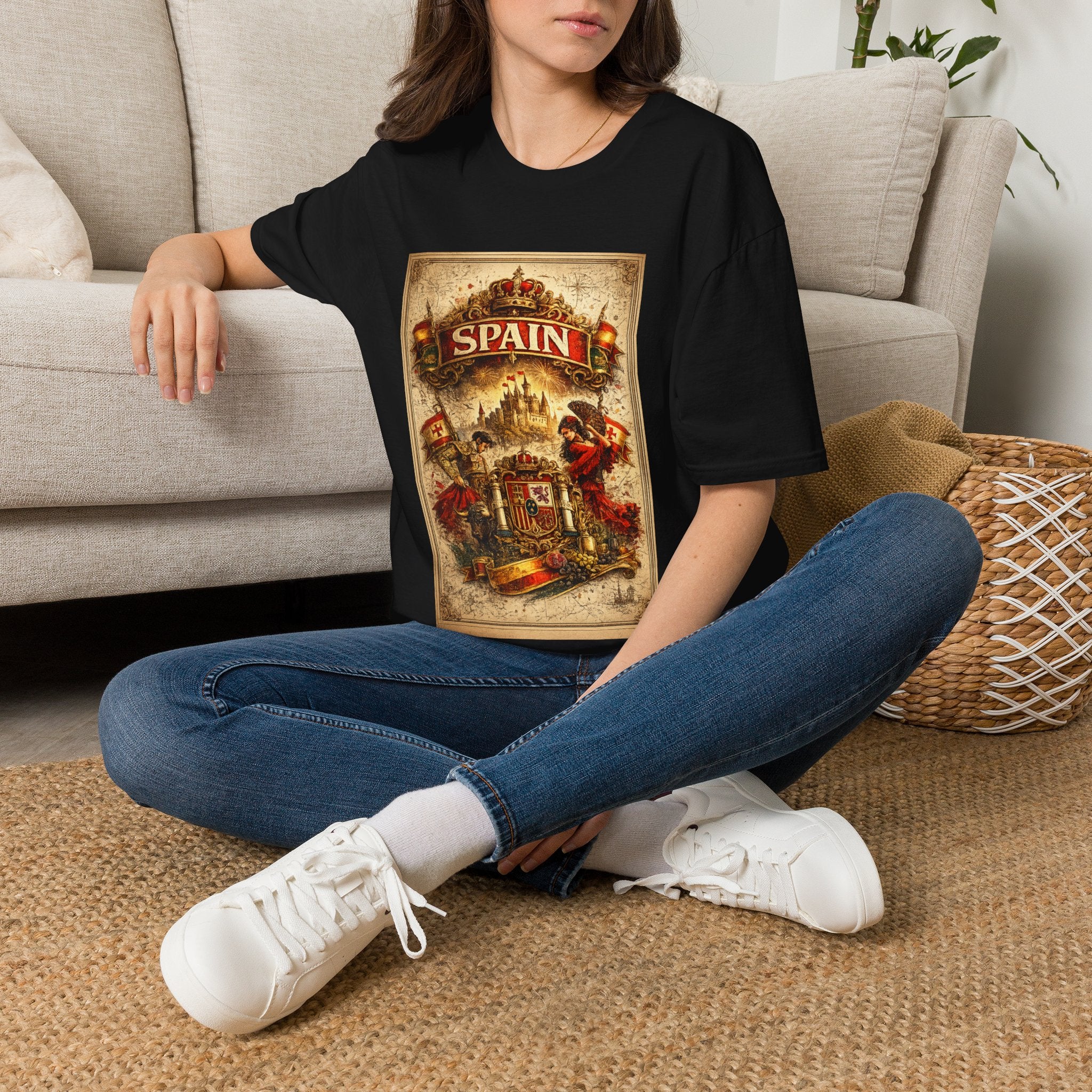 Spain Vintage Travel Graphic T‑Shirt — Retro Spanish Landmark Tee