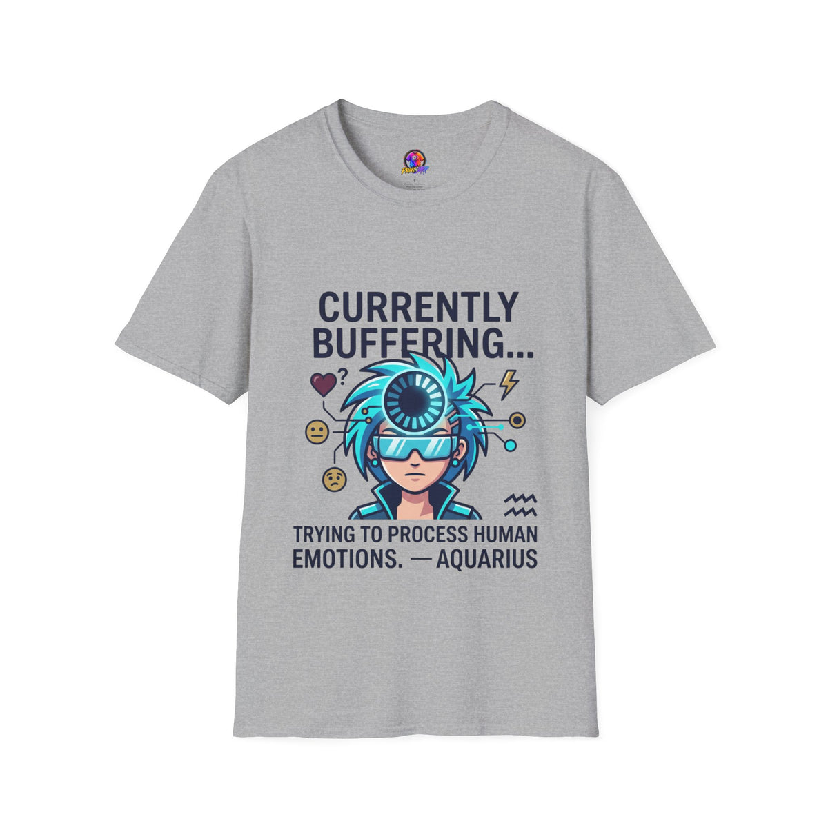 Currently Buffering T-Shirt — Funny Aquarius Zodiac Tee