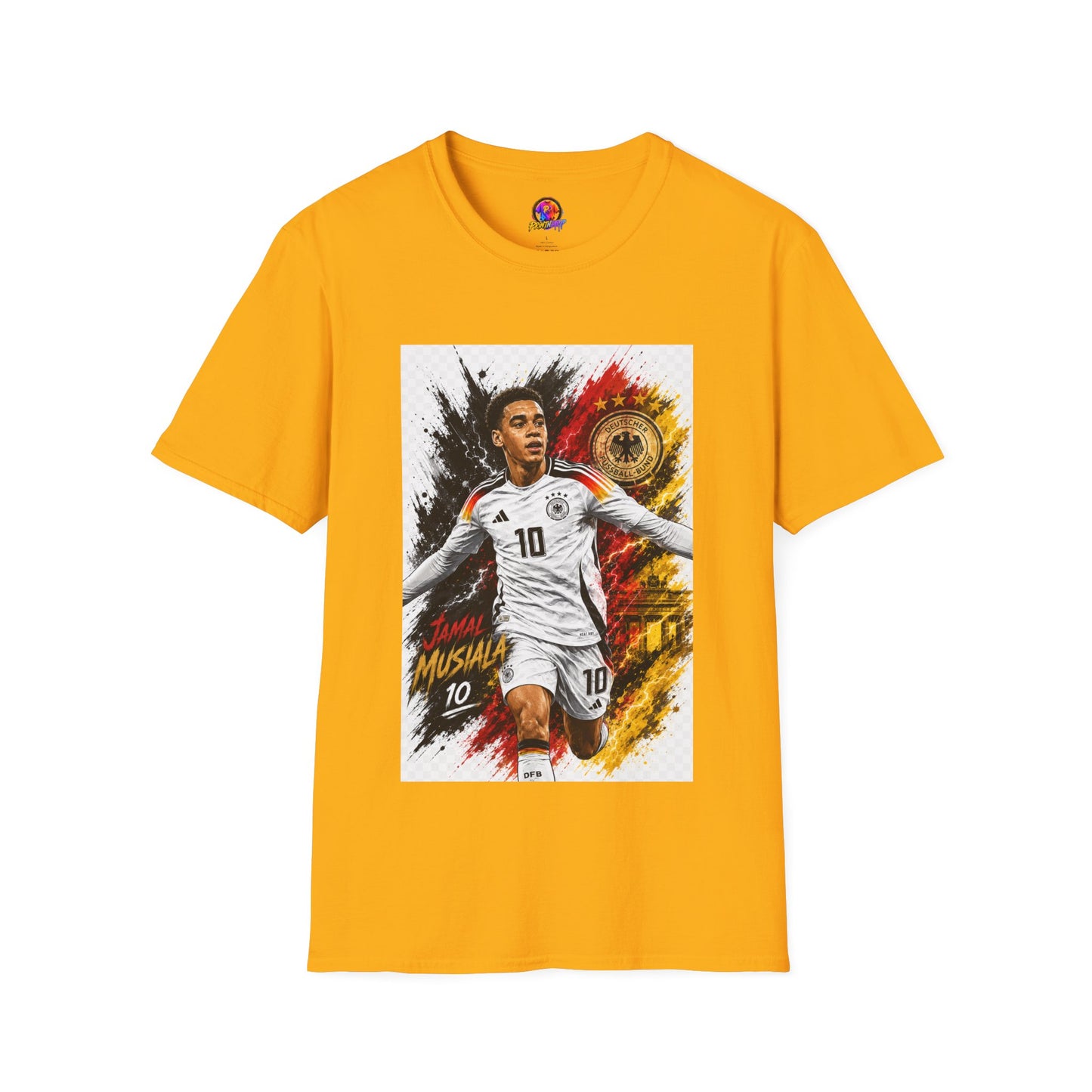 Germany Soccer Player Graphic T-Shirt — Jamal Musiala Germany Jersey Design