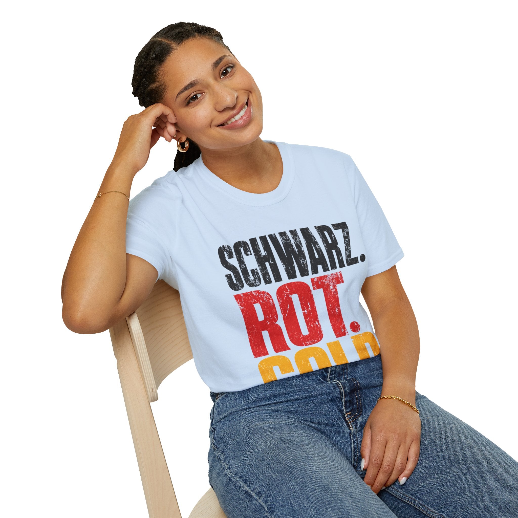 Germany Schwarz Rot Gold T-Shirt — German Flag Pride Graphic Tee