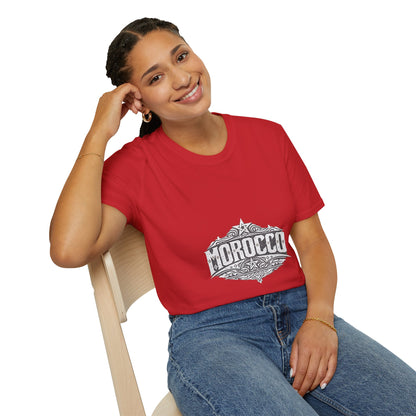 Morocco Vintage Graphic T-Shirt — Travel Tee with Ornamental Crest