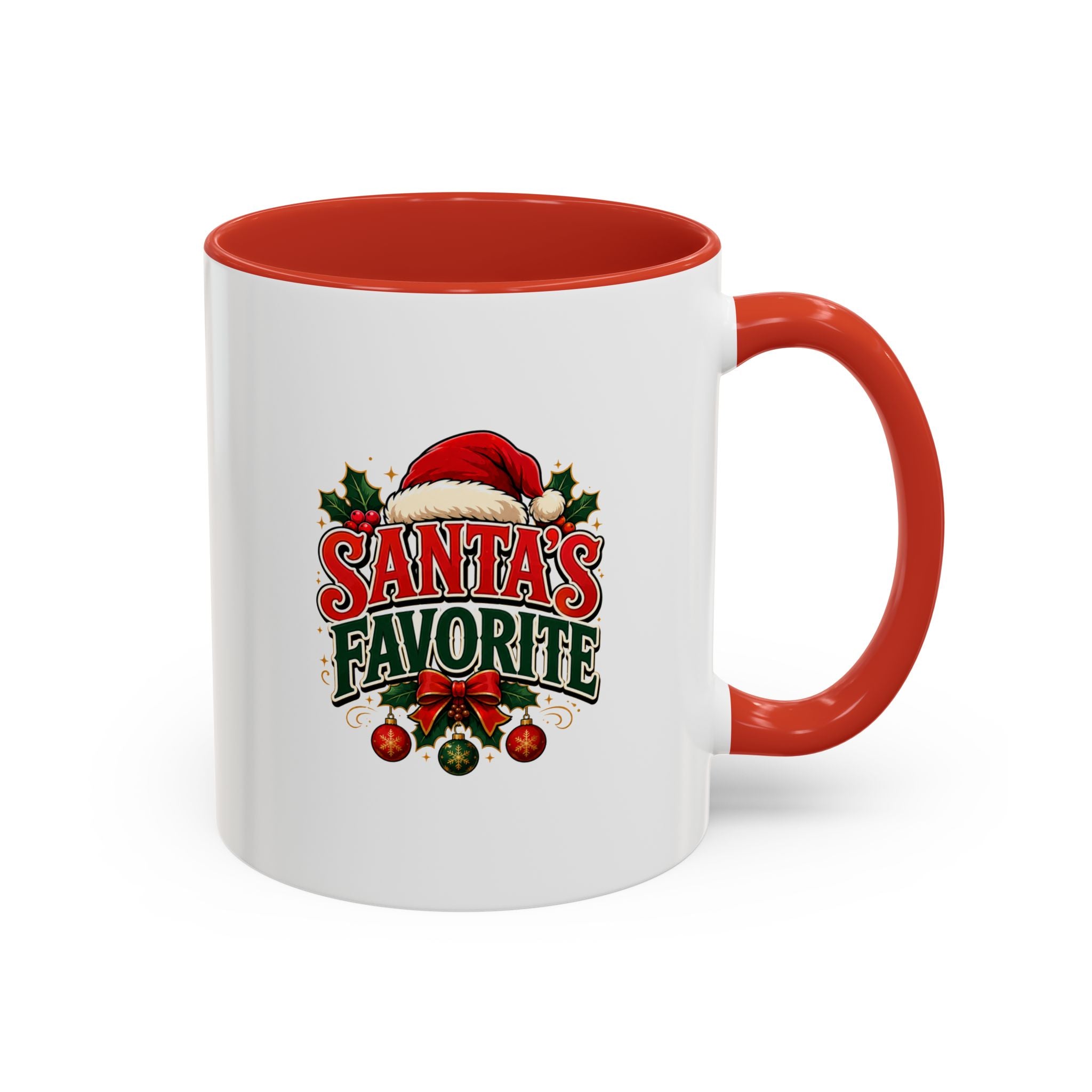 Santa's Favorite Accent Coffee Mug – Festive Holiday Ceramic Gift