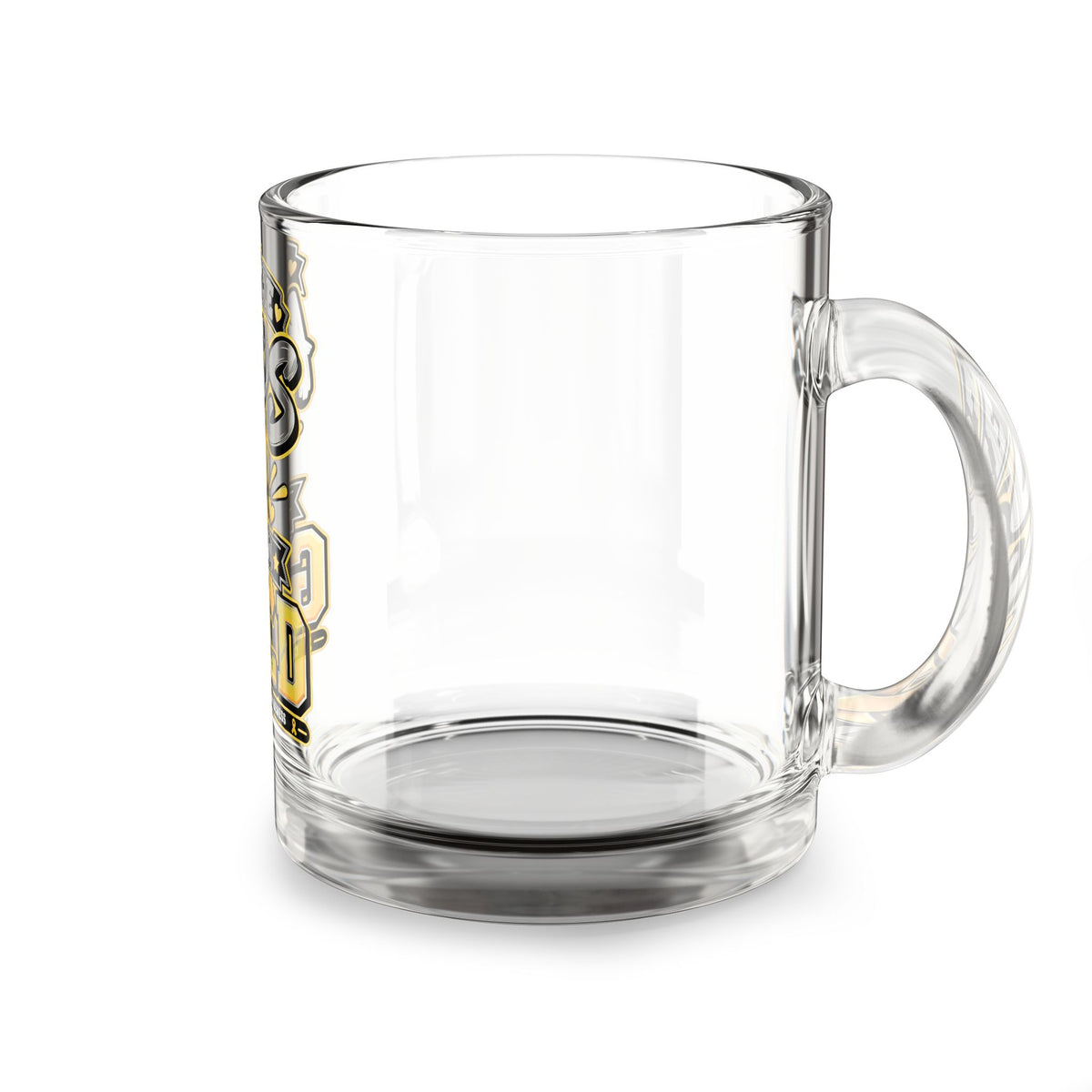 Glass Mug — "For the Kids We Go Gold" Childhood Cancer Awareness 10oz