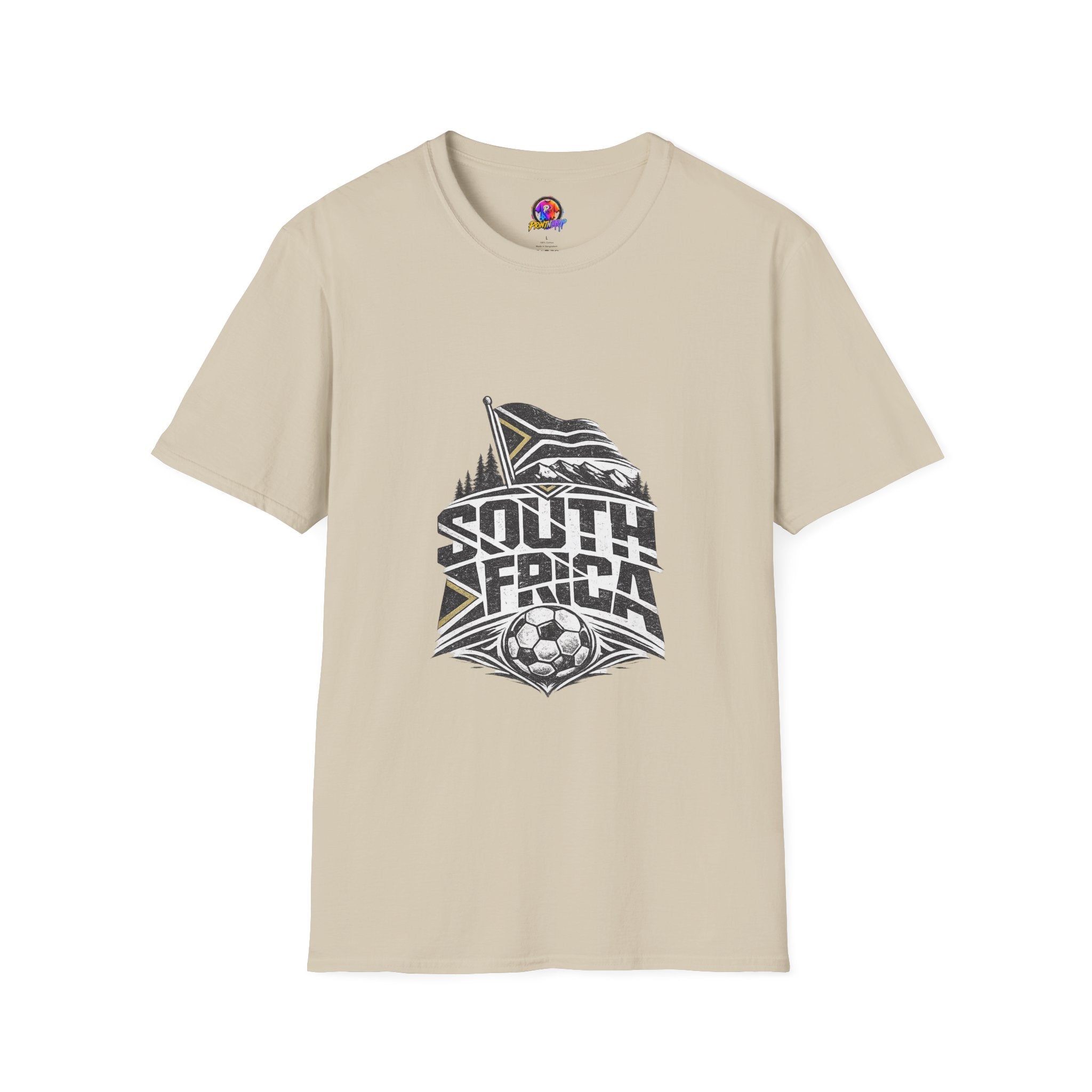 South Africa Flag & Soccer Crest T‑Shirt