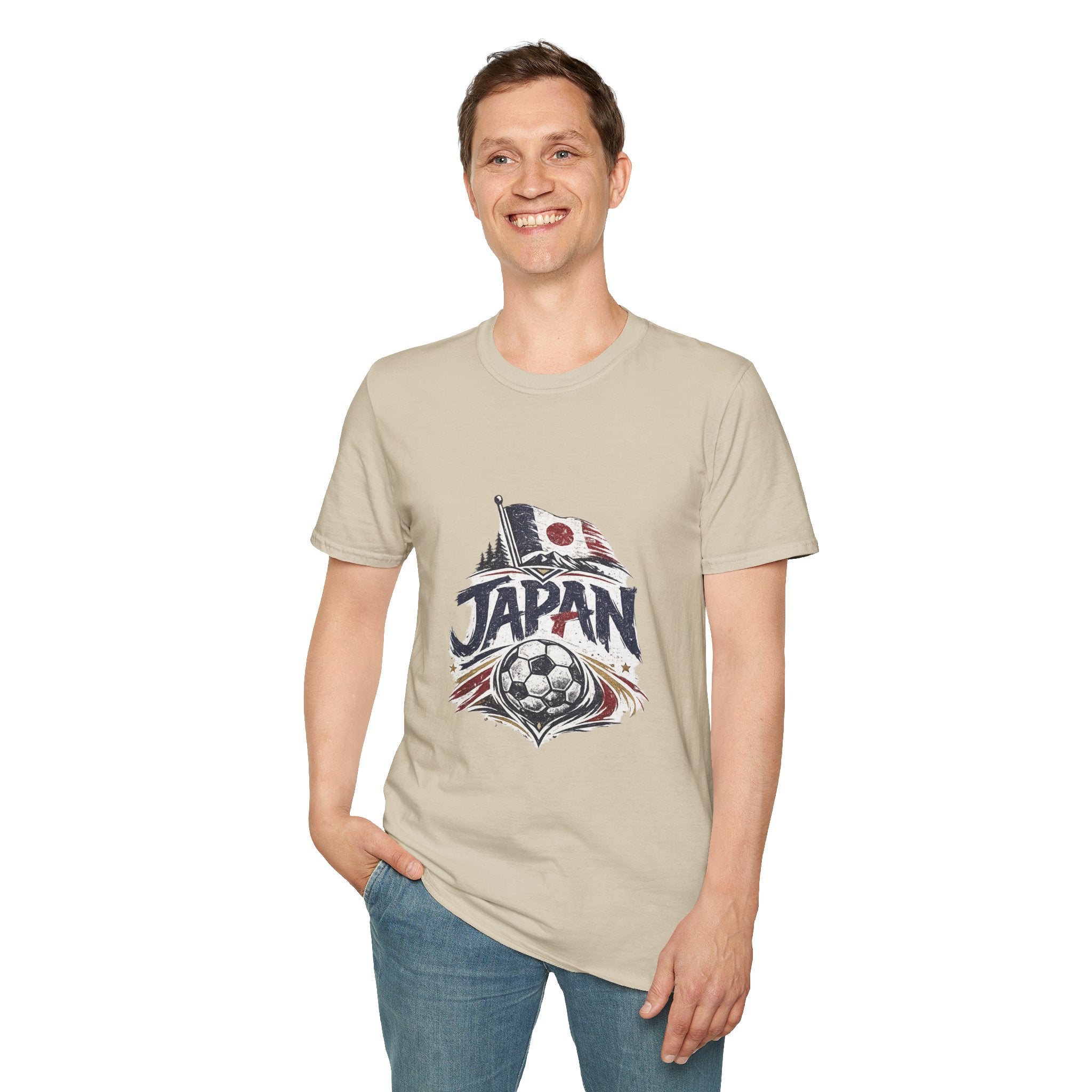 Japan Soccer T-Shirt – Vintage Flag & Crest Football Tee