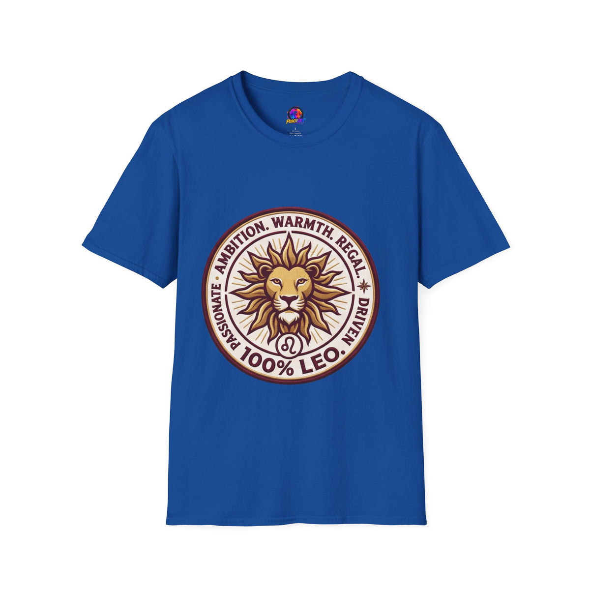 Leo Zodiac Lion T-Shirt — Ambition, Warmth & Regal Pride Graphic Tee