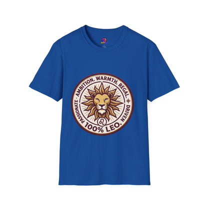 Leo Zodiac Lion T-Shirt — Ambition, Warmth & Regal Pride Graphic Tee