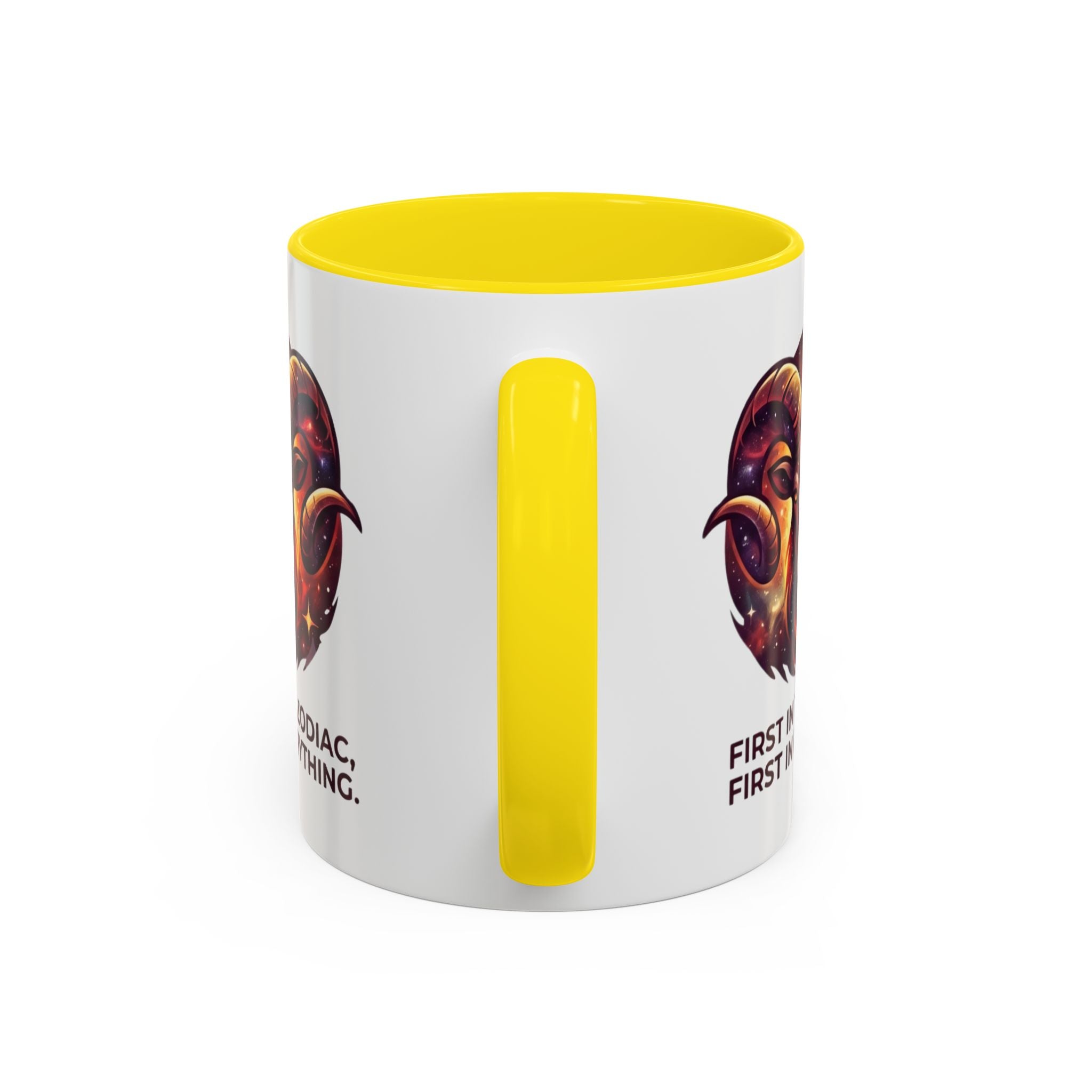 Aries Zodiac Coffee Mug — "First in the Zodiac, First in Everything" Accent Mug