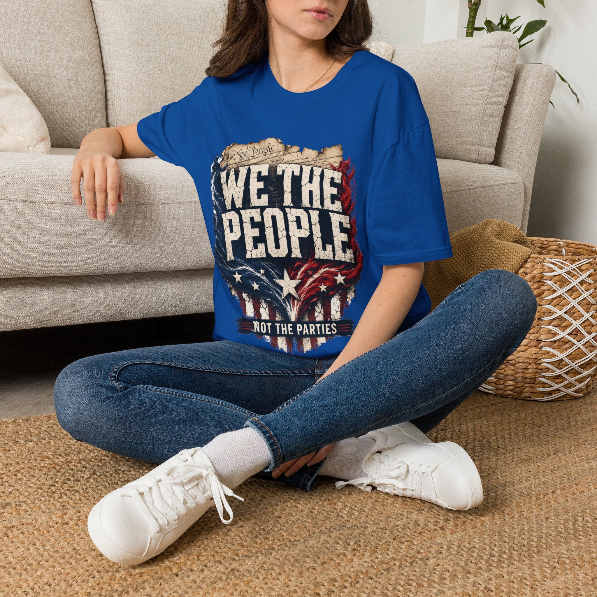 We The People T‑Shirt — Patriotic Americana Tee with ‘We The People’ Design