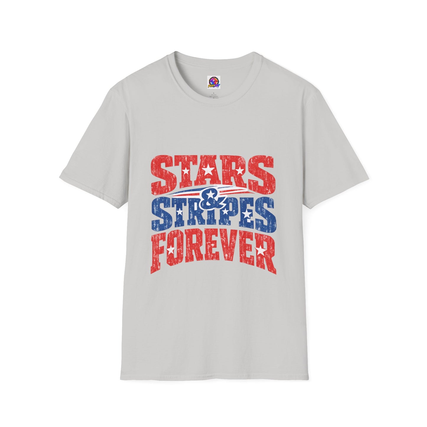 USA Stars & Stripes Forever T-Shirt — Patriotic Red White Blue Graphic Tee