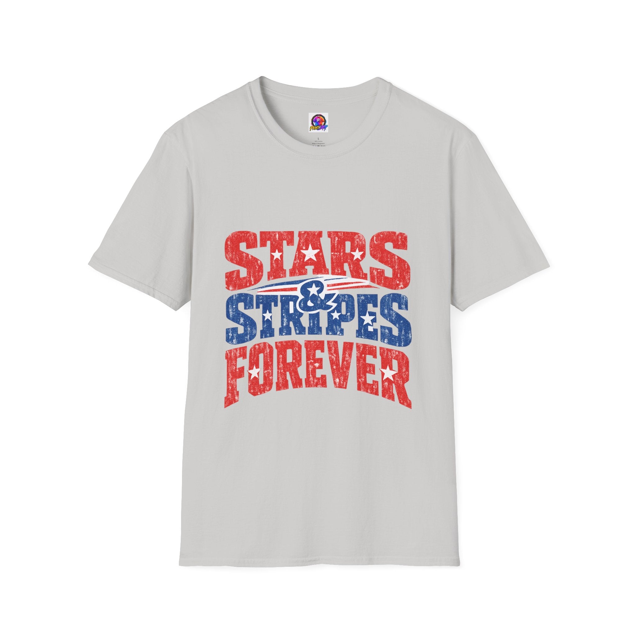 USA Stars & Stripes Forever T-Shirt — Patriotic Red White Blue Graphic Tee