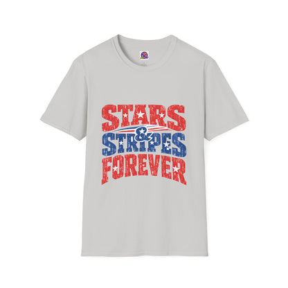 USA Stars & Stripes Forever T-Shirt — Patriotic Red White Blue Graphic Tee