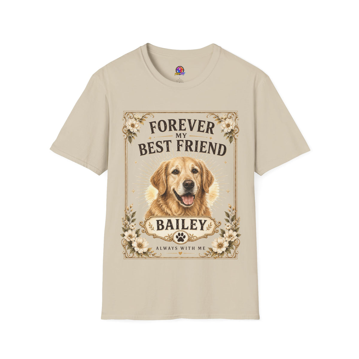 Forever My Best Friend Dog T-Shirt — Personalized Golden Retriever Tribute