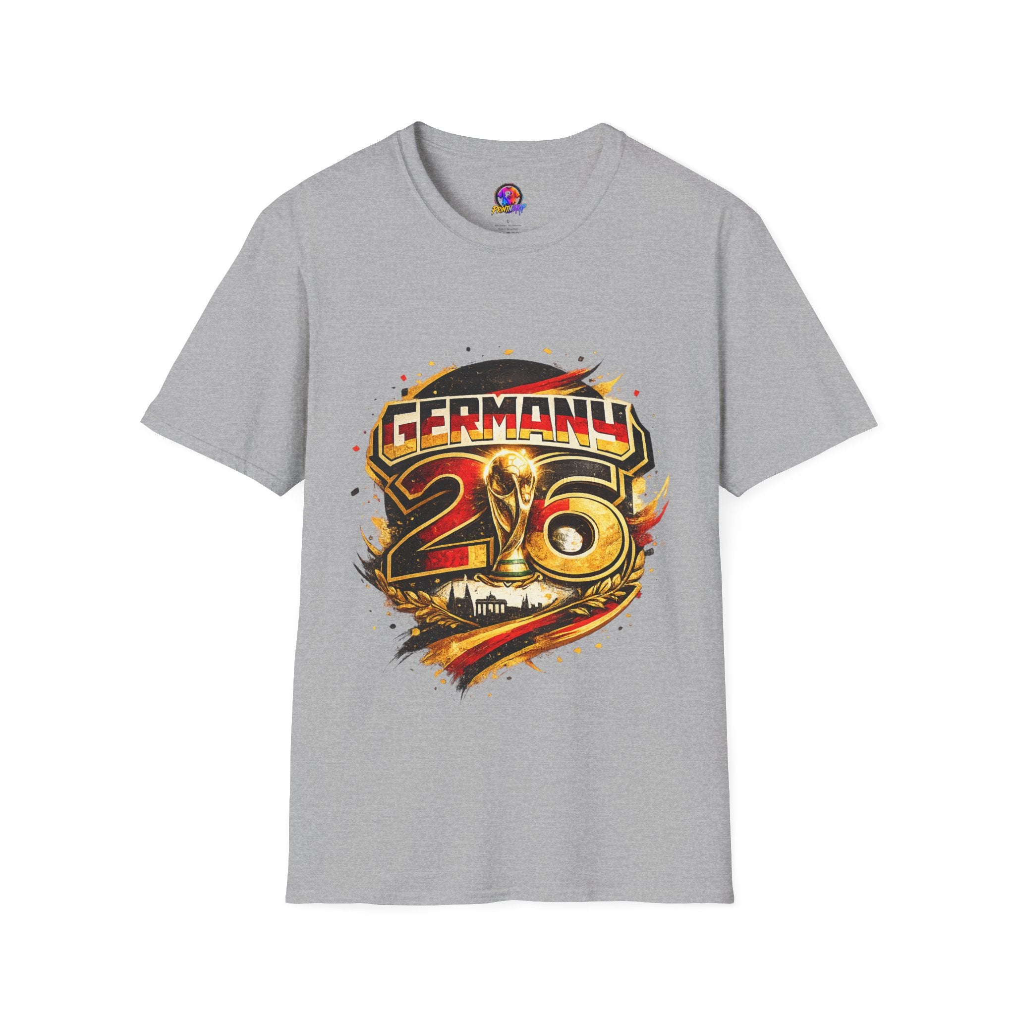 Germany 26 Skull Graphic T‑Shirt — Retro Soccer Fan Tee