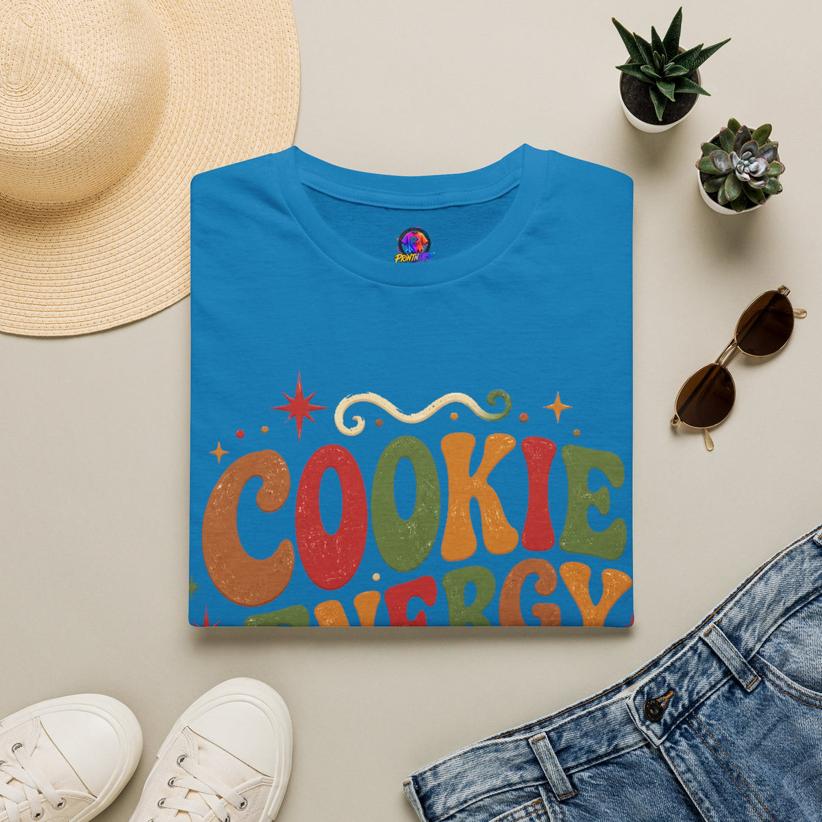 Cookie Energy Only T-Shirt — Festive Gingerbread Holiday Tee