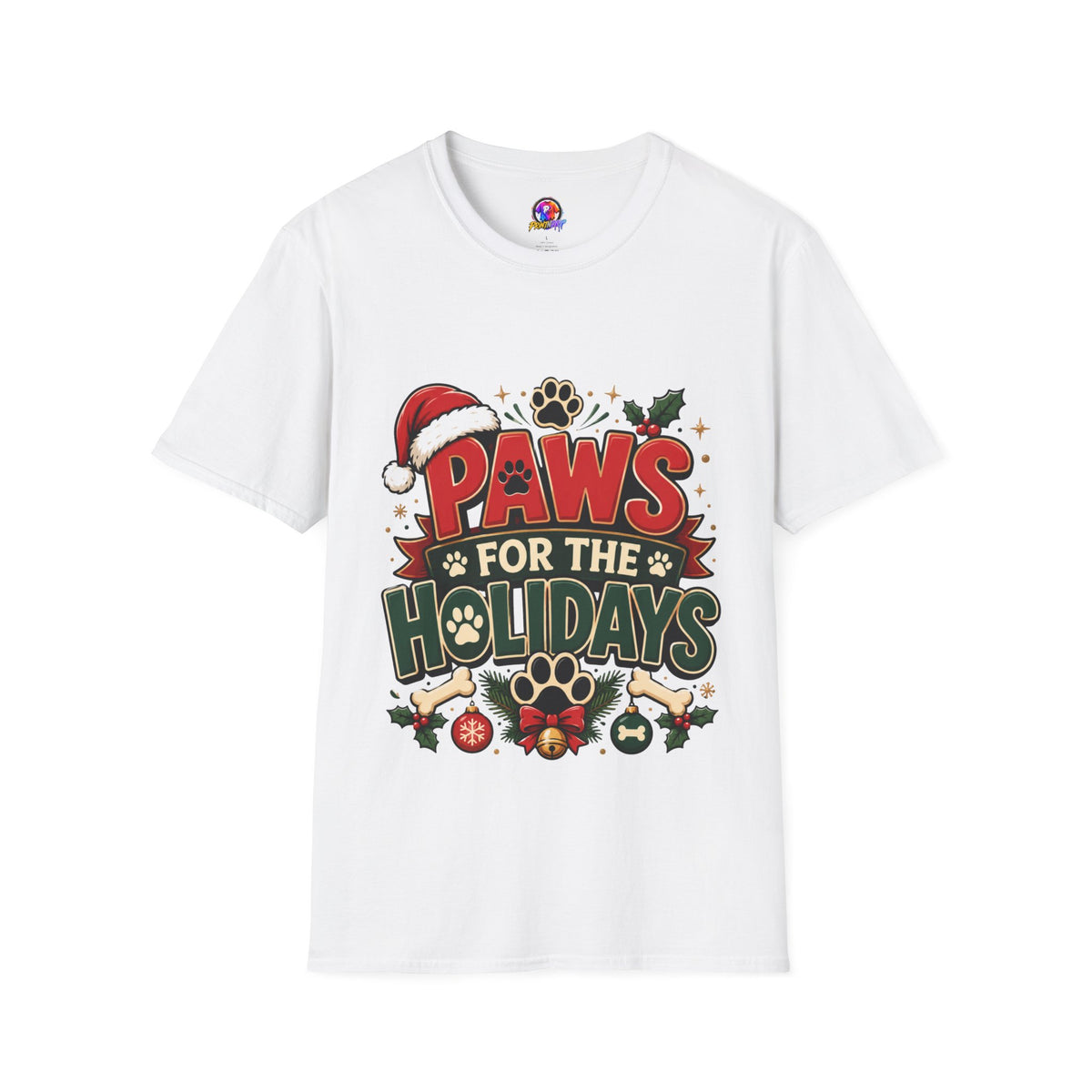 Paws for the Holidays T-Shirt — Festive Christmas Pet Lover Tee