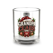 Christmas Glass Mug 10 oz Glass Mug — "Grandpa Claus" Christmas Holiday Glass Coffee Mug (10oz)