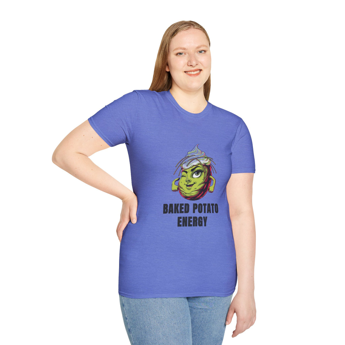 Baked Potato Energy T-Shirt — Funny Green Spud Graphic Tee - Trending Now - August 2026