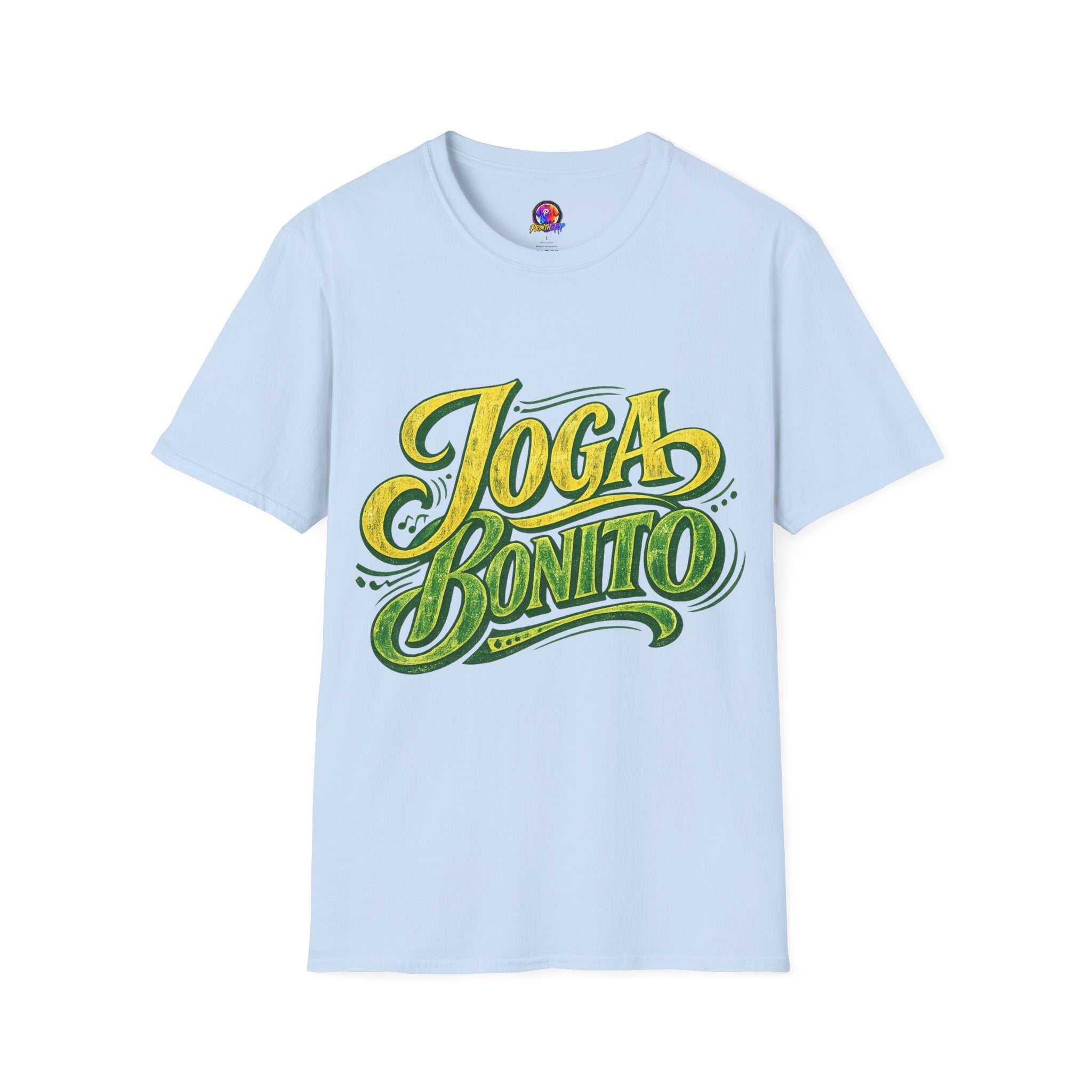 Brazil T-Shirt — 'Joga Bonito' Vintage Soccer Script Tee