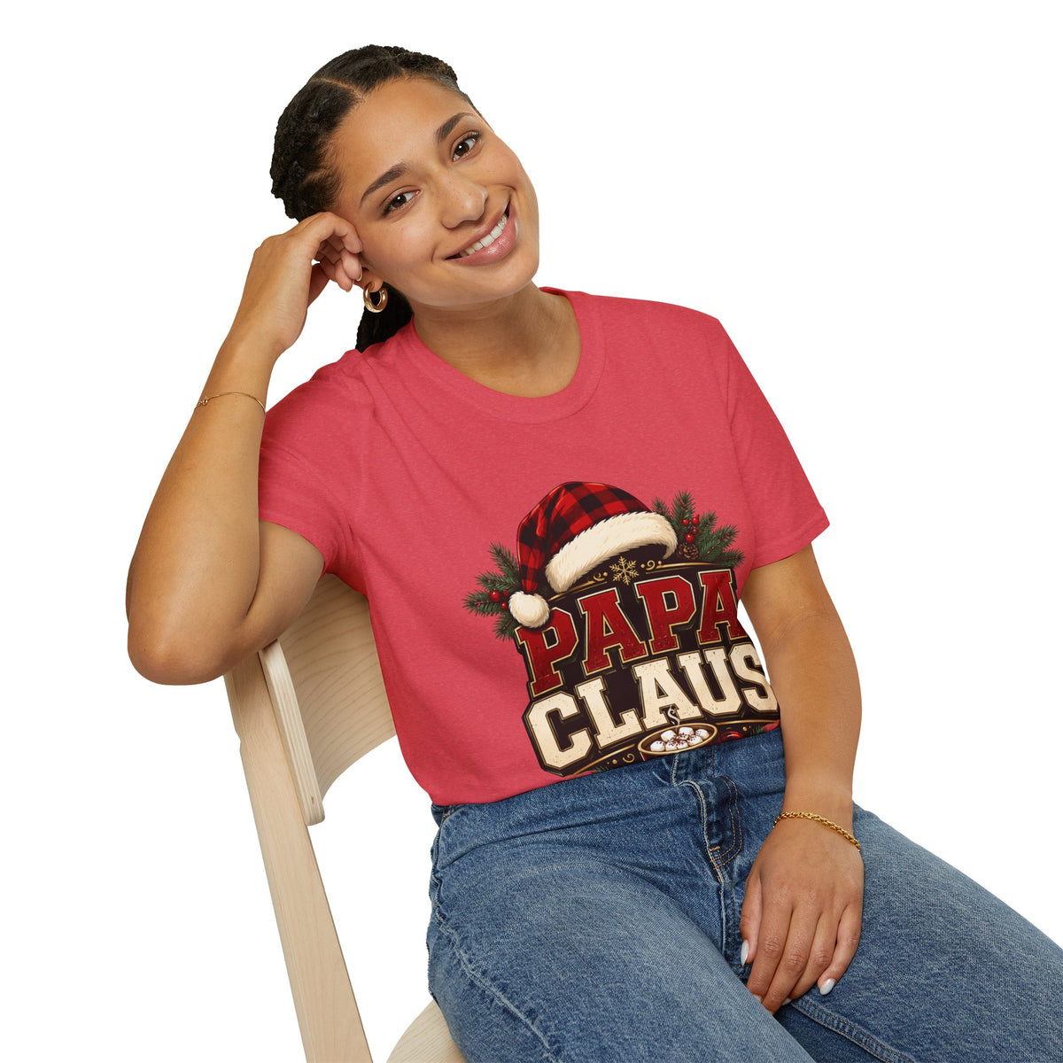 Papa Claus T-Shirt — Festive Holiday Dad Christmas Tee