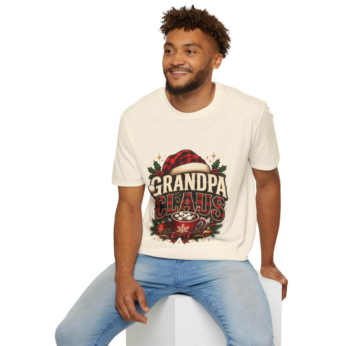 Christmas Grandpa Clause Unisex Softstyle T-Shirt