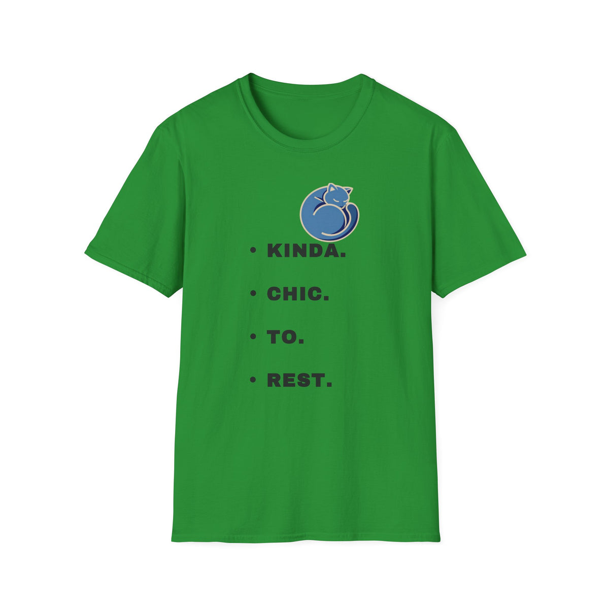 T-Shirt — "Kinda. Chill. To. Rest." Cat Graphic Relaxed Tee - Trending Now - September 2026