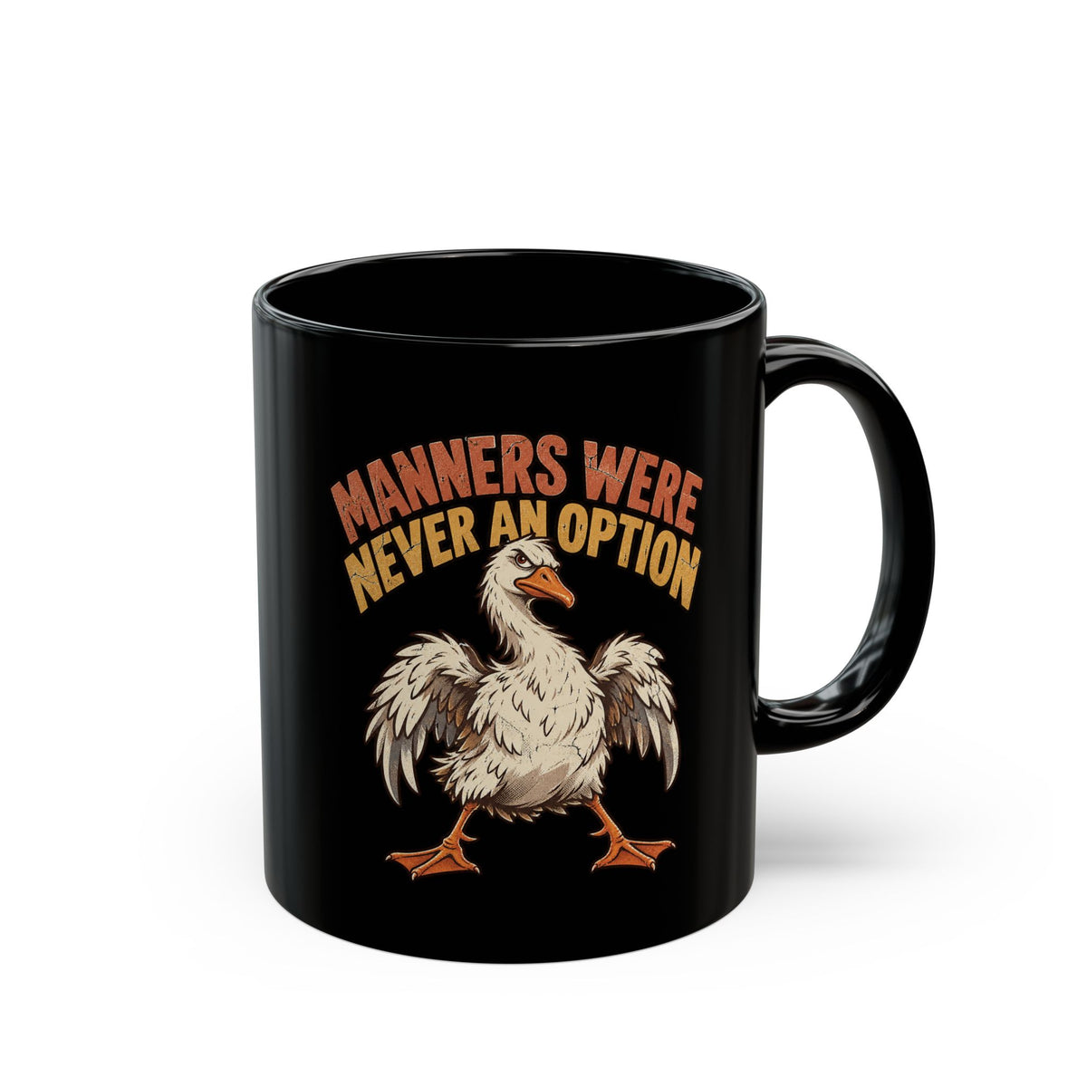 Manners Were Never An Option Mug — Funny Dodo Bird Coffee Cup (11oz/15oz)