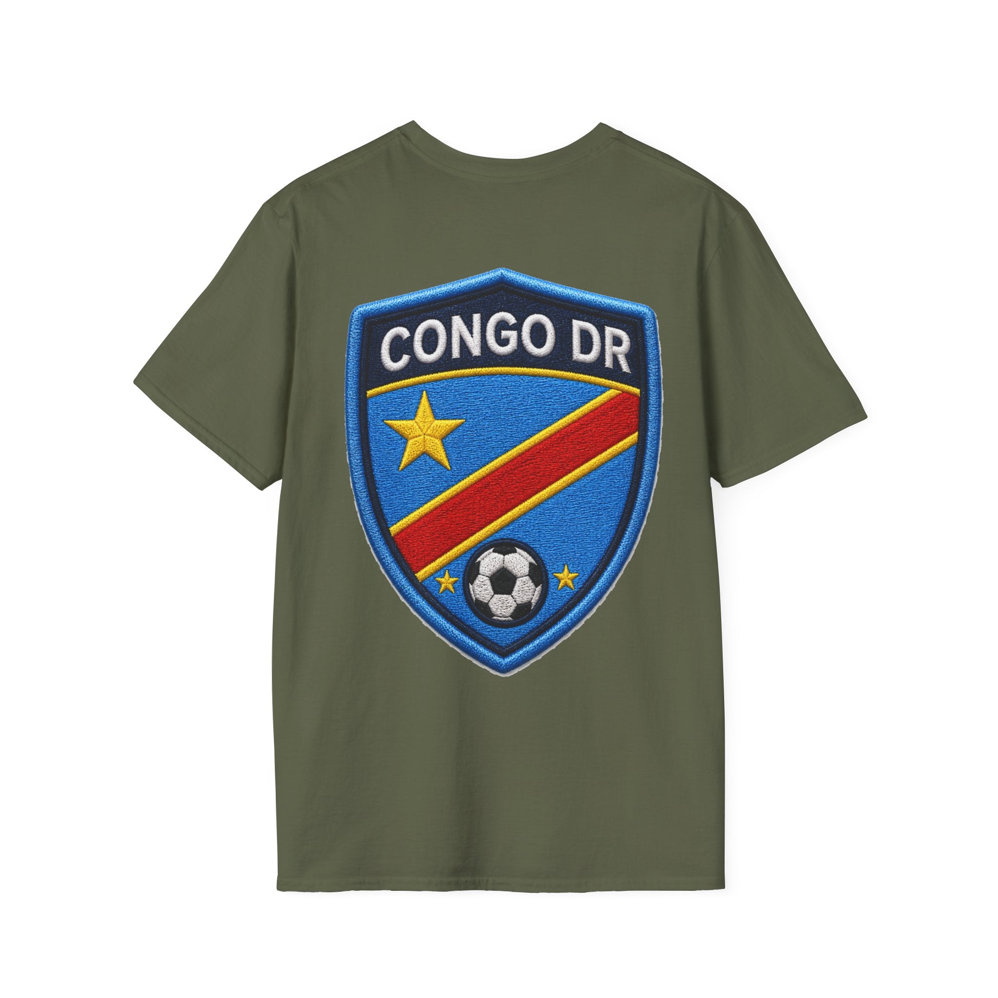 Congo Soccer T-Shirt — Congo Blue Rise Football Fan Tee