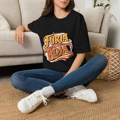 Spain Furia Para Roja Graphic T-Shirt — Bold Spanish Script Tee for Fans & Celebrations