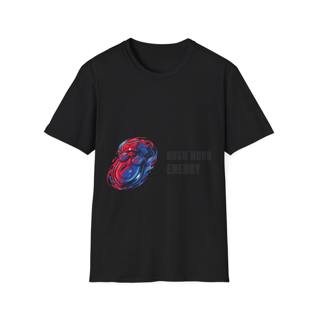 Rush Hour Energy Bold Abstract Fluid Art White Graphic Tee - Trending Now - September 2026