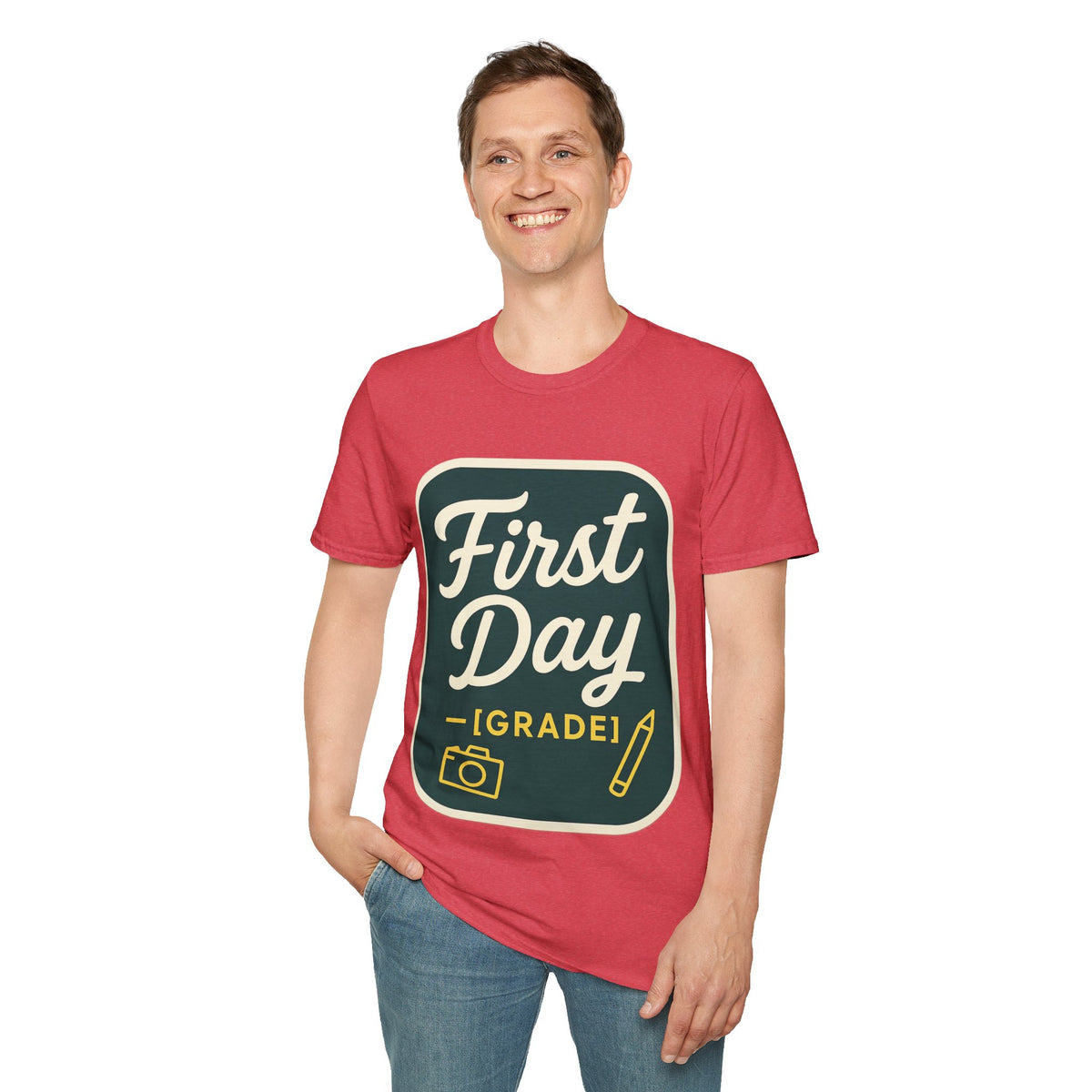 First Day T-Shirt — Retro "First Day (Grade 1)" Back-to-School Tee - Trending Now - August 2026