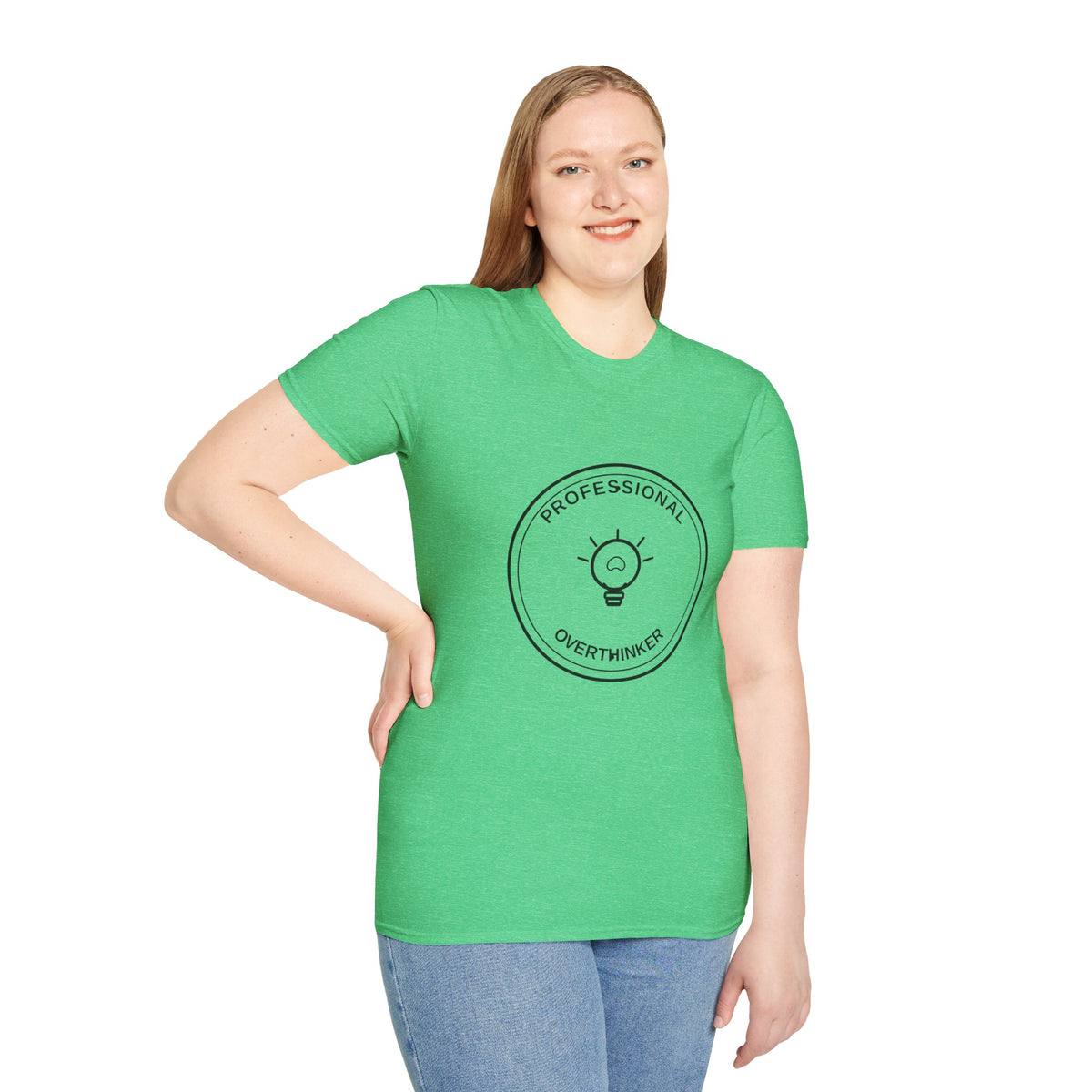 T‑Shirt — "Professional Overthinker" Minimal Badge Tee - Trending Now - August 2026