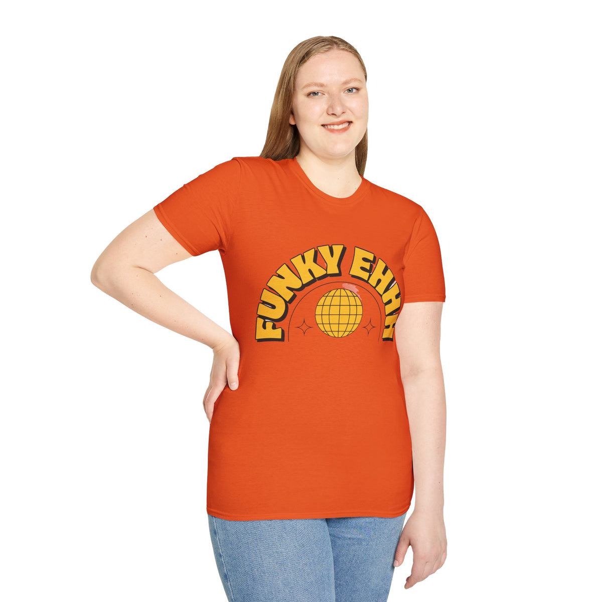 Funky Ehhh T-Shirt — Retro Yellow Disco Graphic Tee - Trending Now - August 2026
