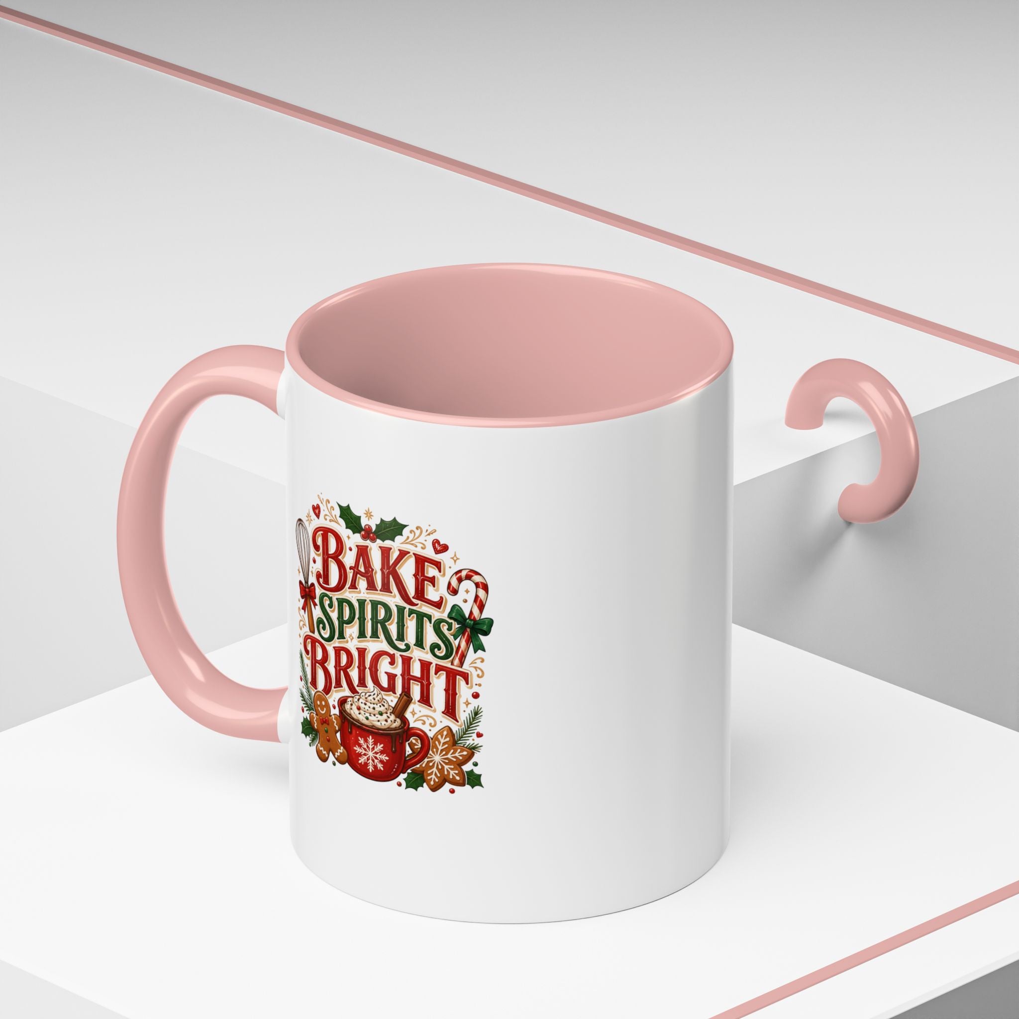 Bake Spirits Bright Coffee Mug — Christmas Baking Holiday Mug