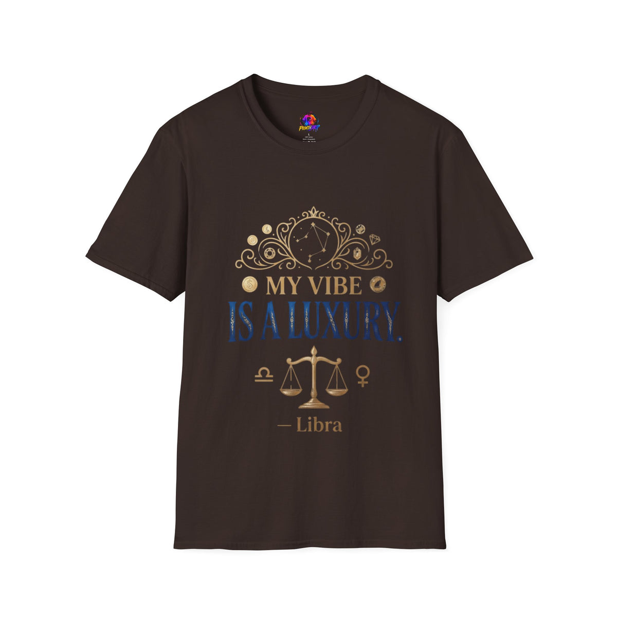 Libra Zodiac T-Shirt — "My Vibe Is A Luxury" Astrology Tee