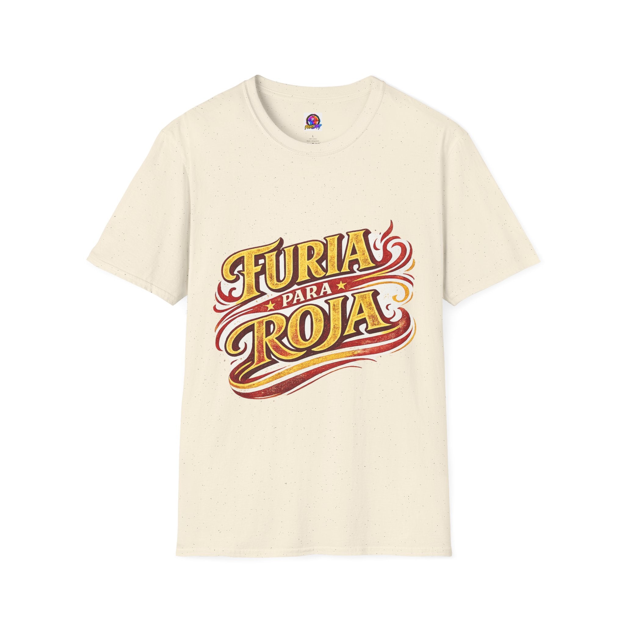 Spain Furia Para Roja T-Shirt — Vintage Flame Spanish Pride Soccer Tee