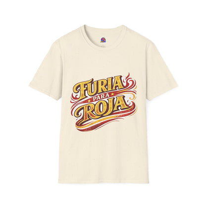 Spain Furia Para Roja T-Shirt — Vintage Flame Spanish Pride Soccer Tee