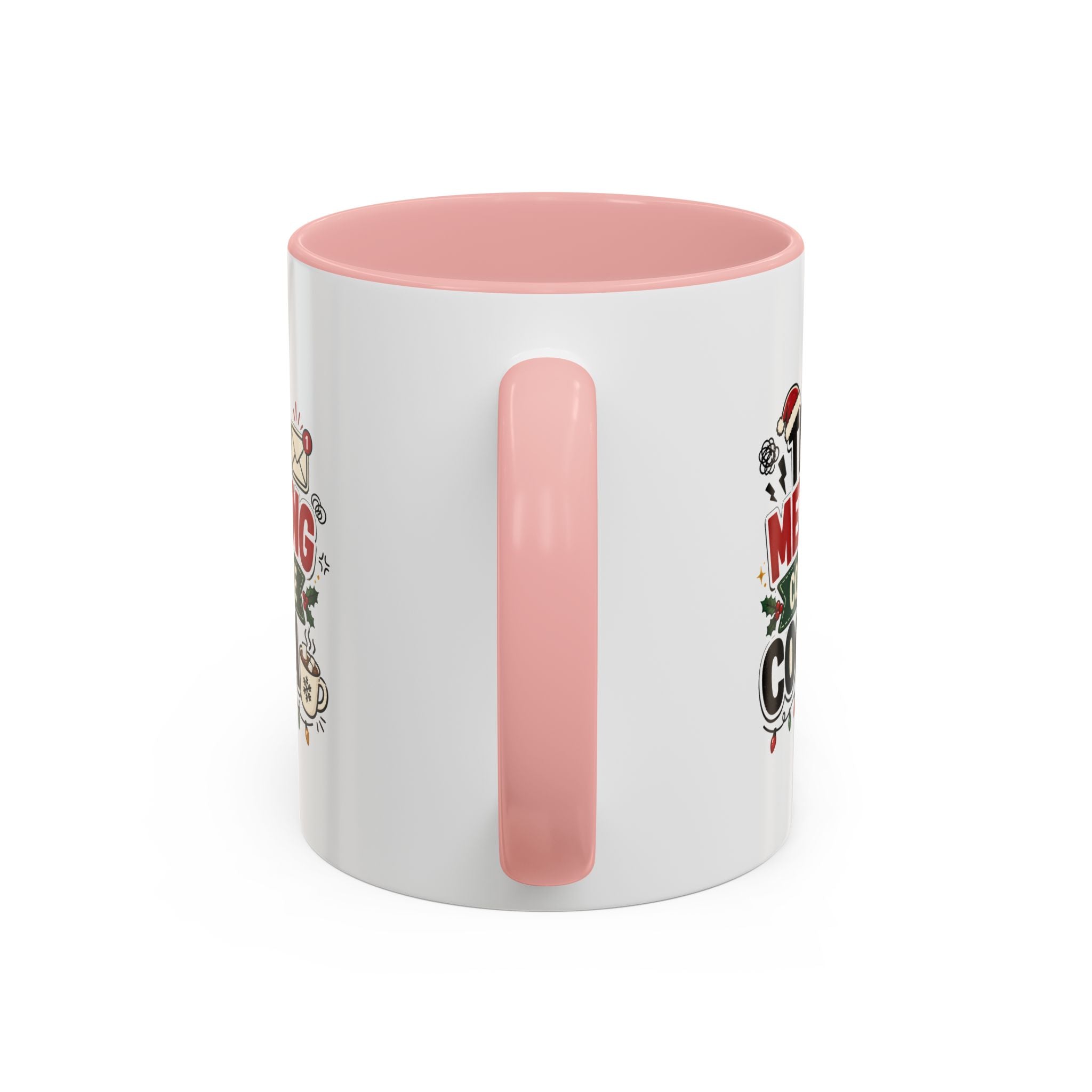 Modern Day Christmas This Meeting Could Be Cocoa Accent Coffee Mug — Holiday Office Christmas Coffee Cup