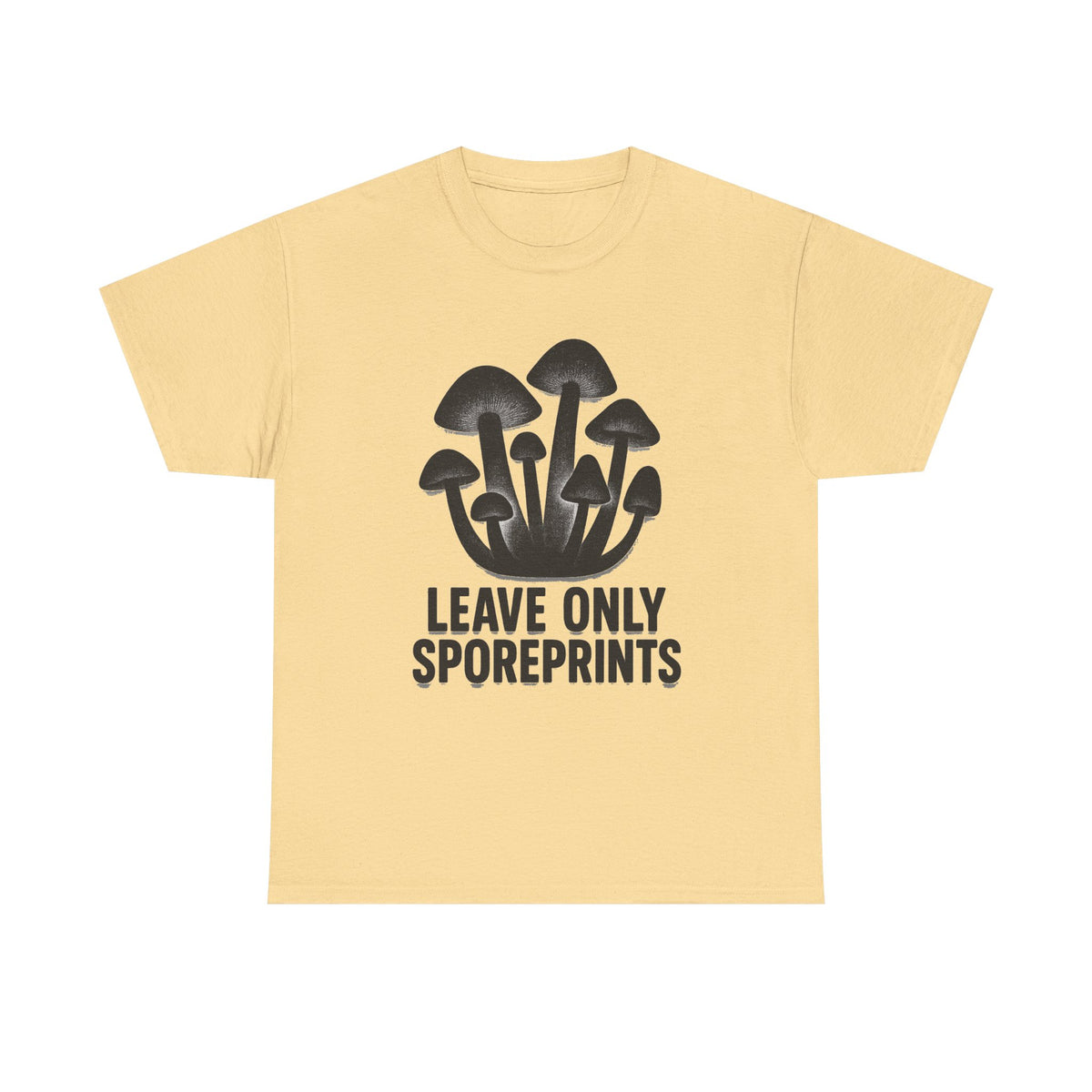 Mushroom Tee — "Leave Only Sporeprints" Eco Nature Graphic Shirt - Trending Now - August 2026