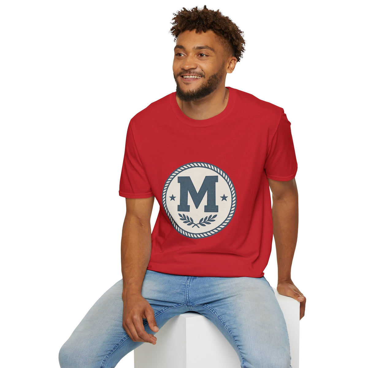 Monogram M Crest T‑Shirt — Vintage Initial Logo Tee - Trending Now - August 2026