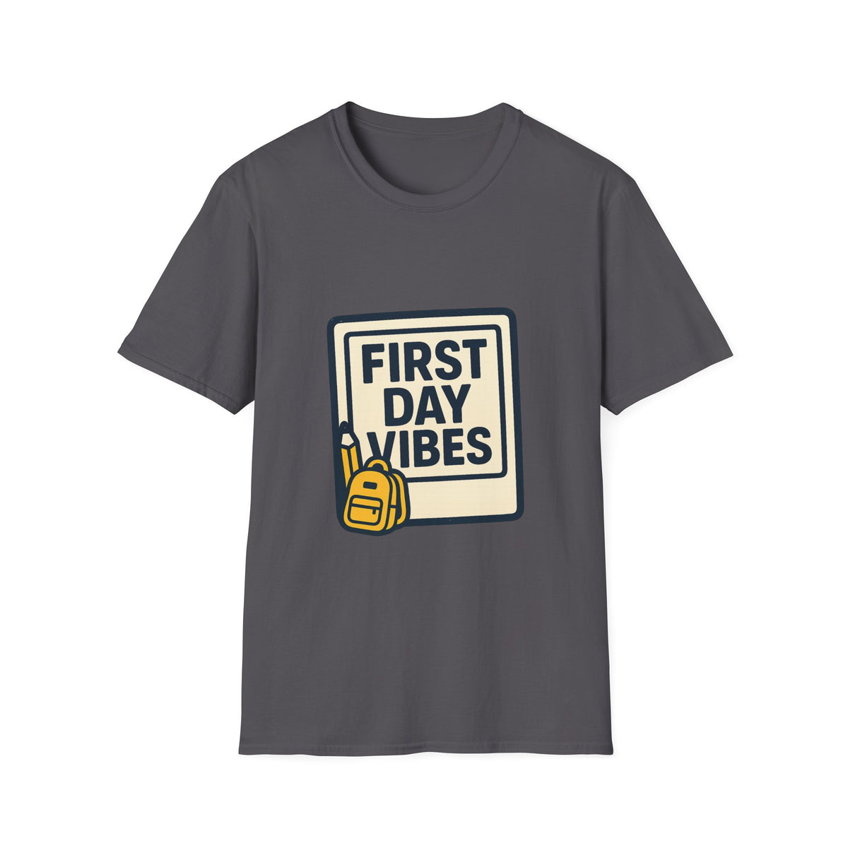 First Day Vibes T-Shirt — 'First Day' Retro Badge Tee - Trending Now - September 2026