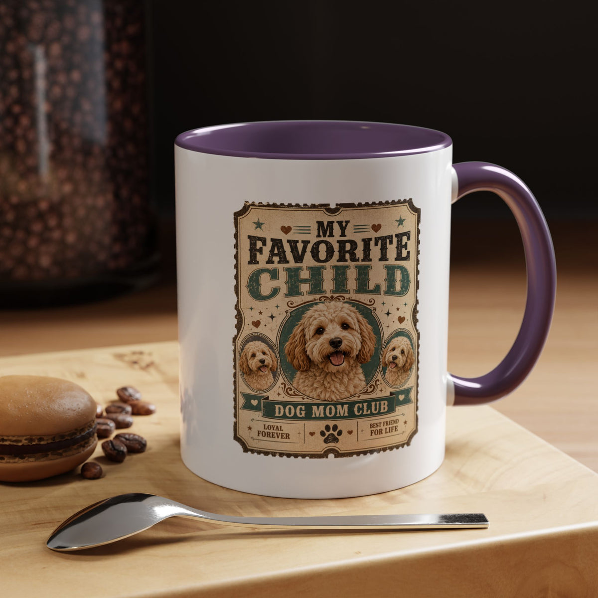 Milo Bailey Dog Dad Mom My Favorite Child Dog Mom Coffee Mug — Funny Dog Mom Gift