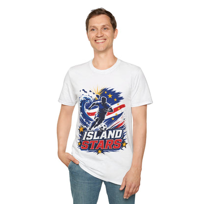 Cabo Verde Island Stars Soccer T-Shirt – Pacific Wave Football Team Tee