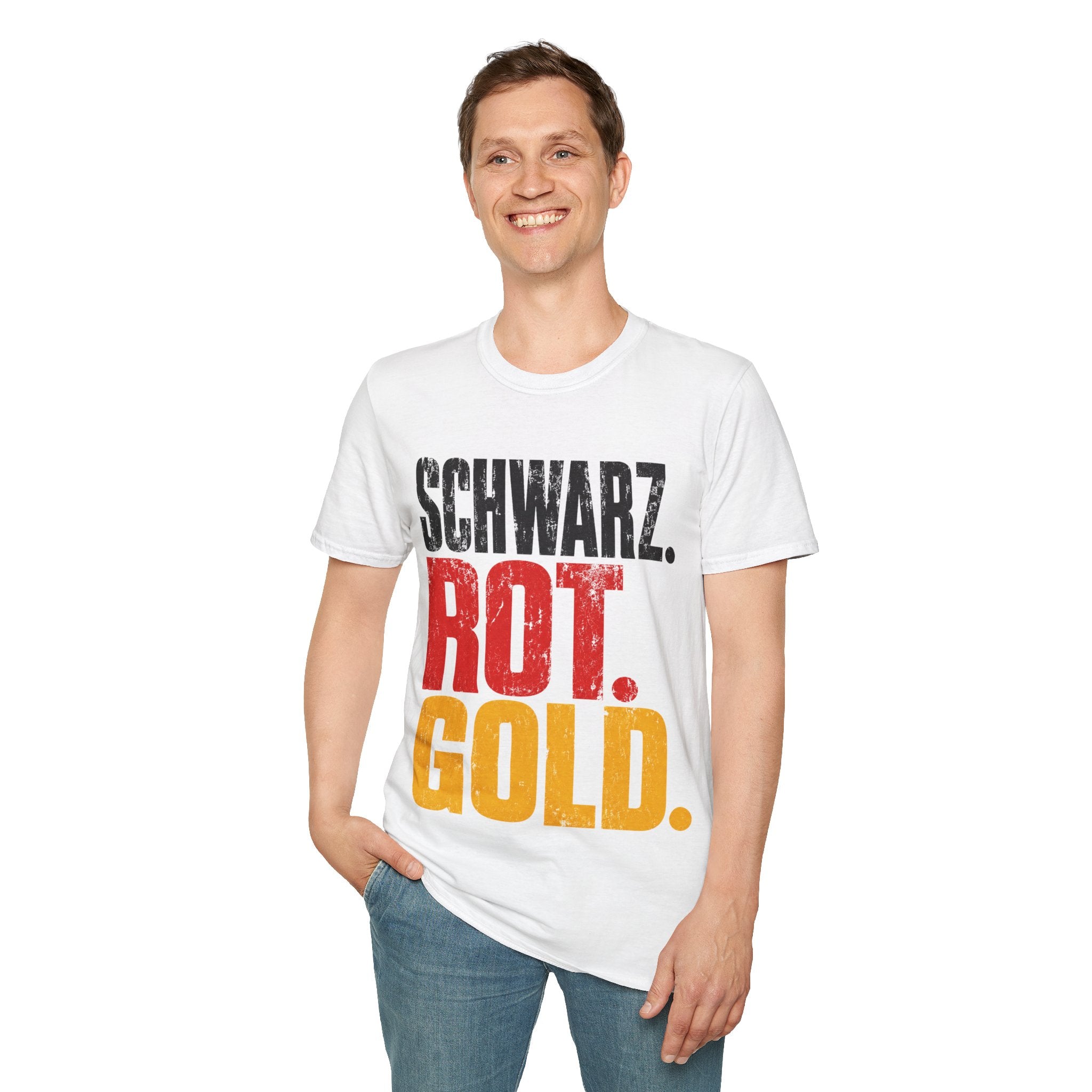 Germany Schwarz Rot Gold T-Shirt — German Flag Pride Graphic Tee