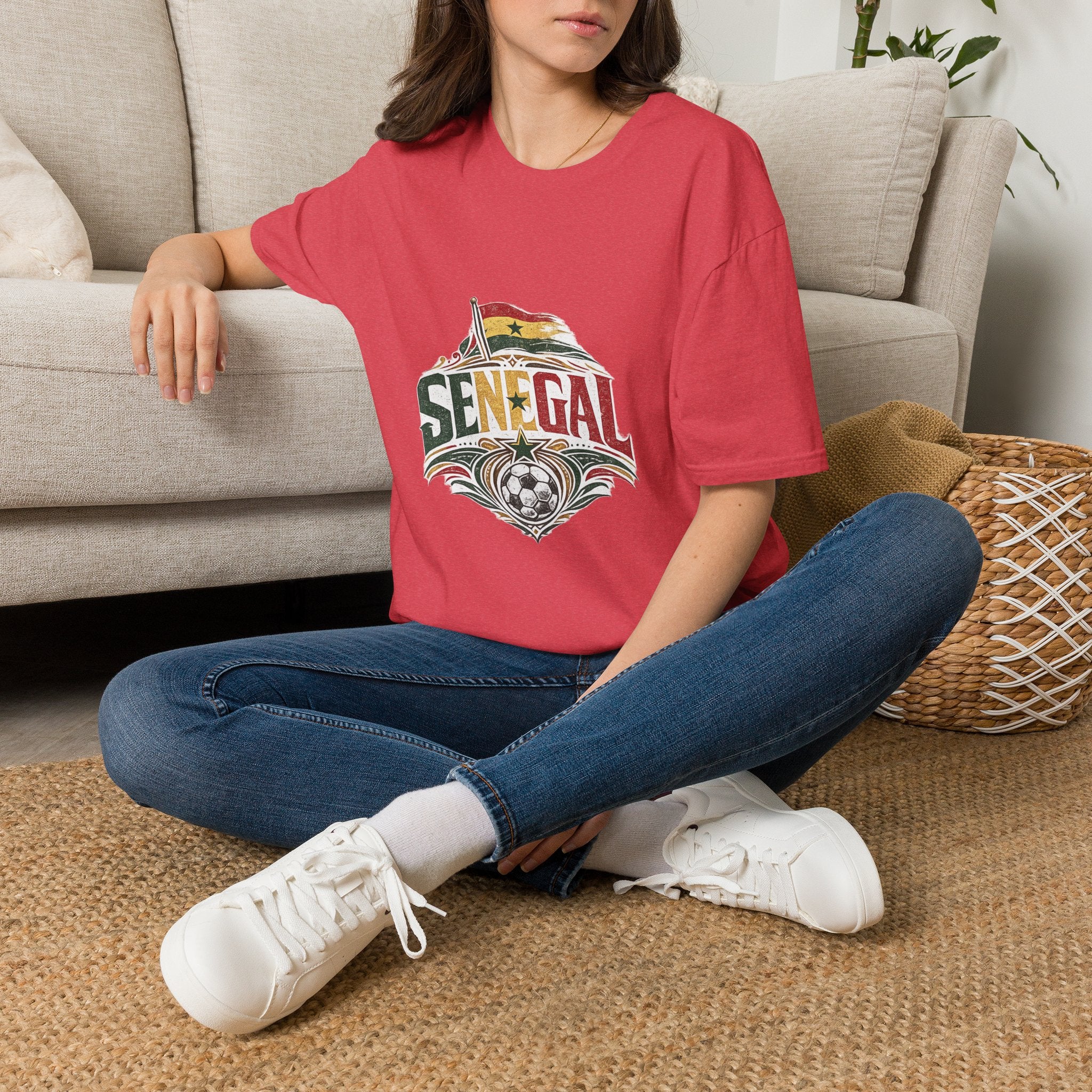 Senegal Flag Graphic T-Shirt — Vintage Senegal Pride Tee