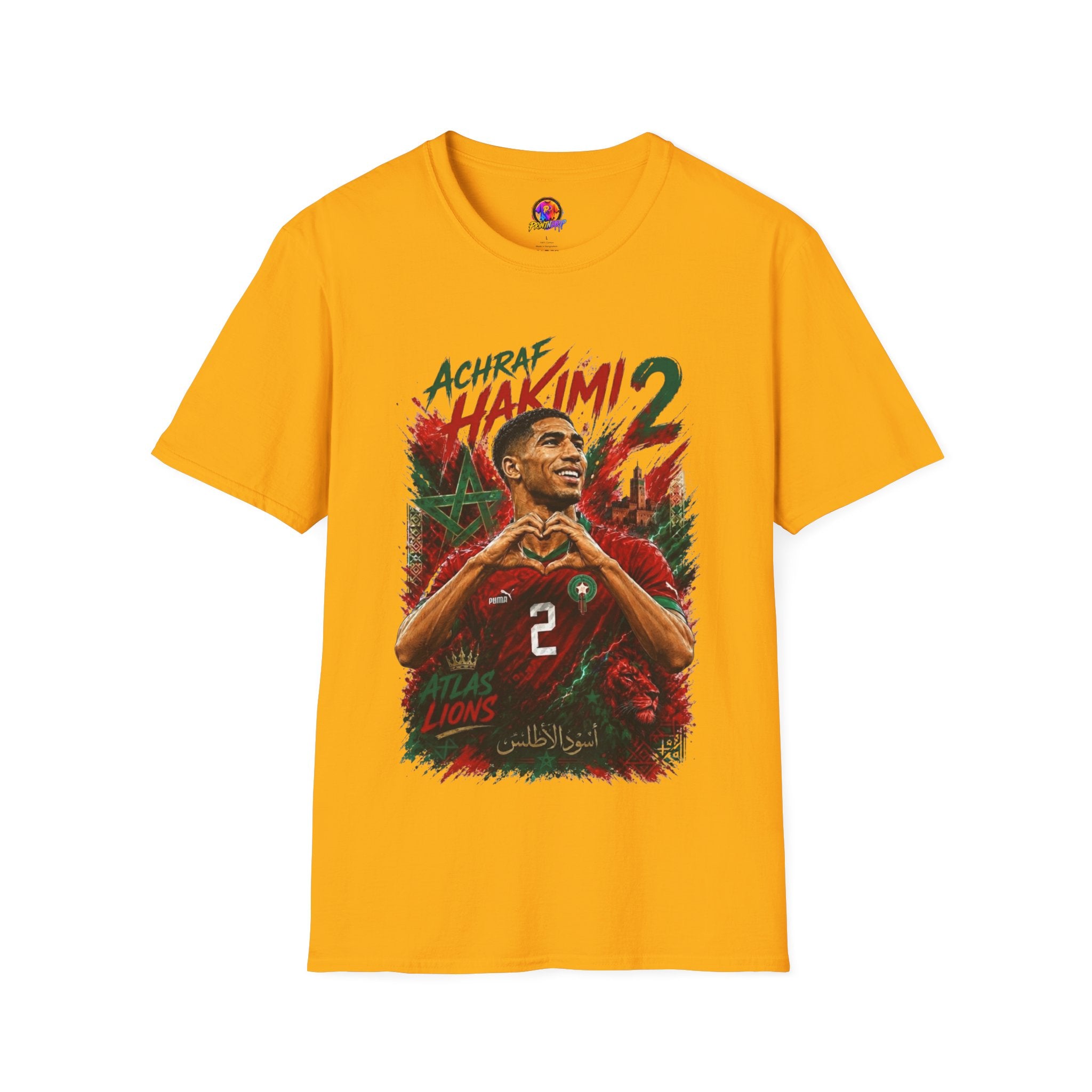 Achraf Hakimi #2 Soccer T-Shirt — Morocco Football Fan Tee