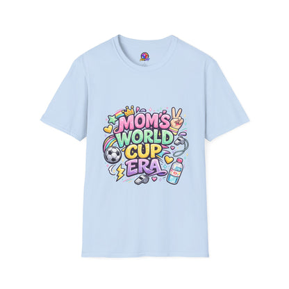 Girls Kids Mom's World Cup Era T‑Shirt — Playful Soccer Mom Tee