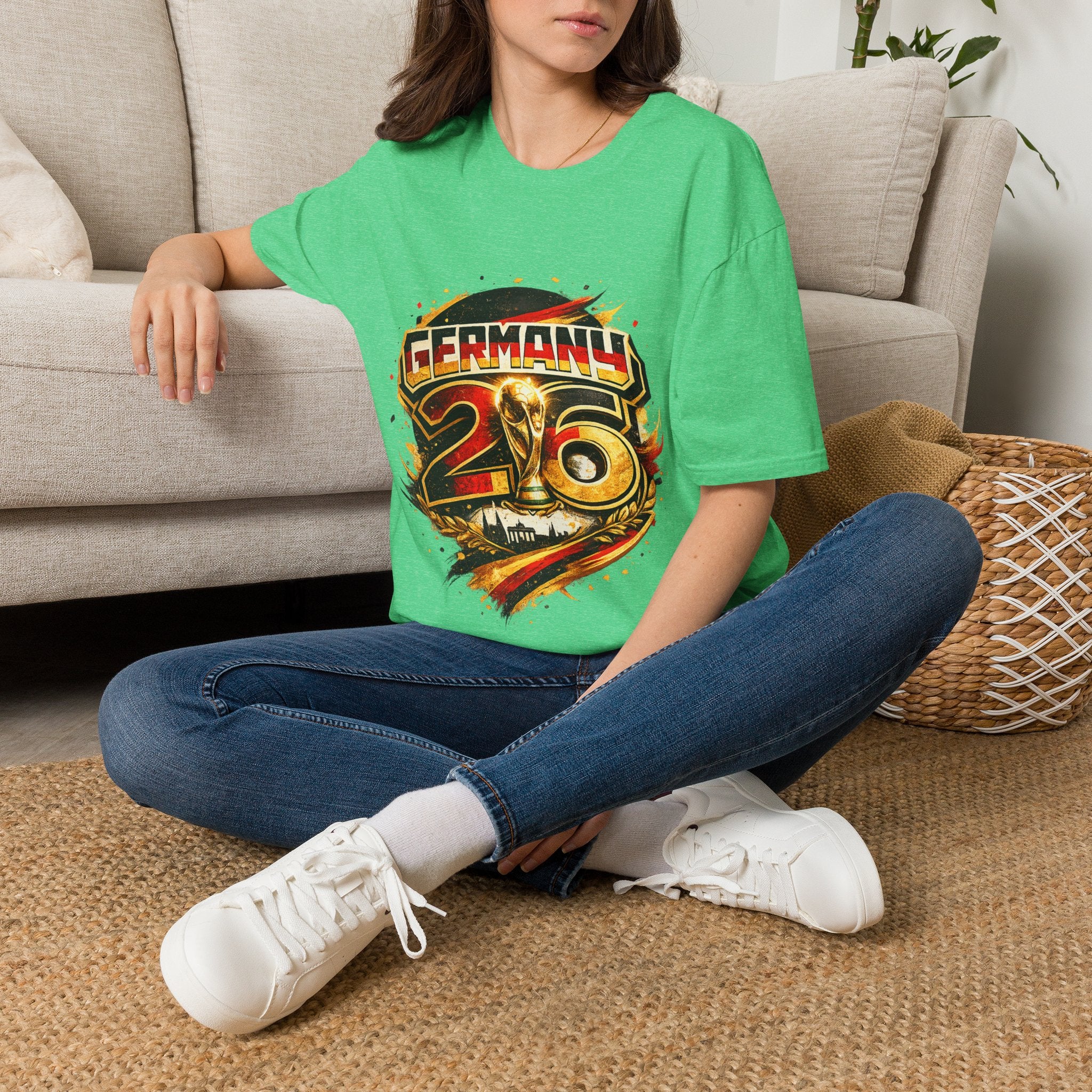 Germany 26 Skull Graphic T‑Shirt — Retro Soccer Fan Tee