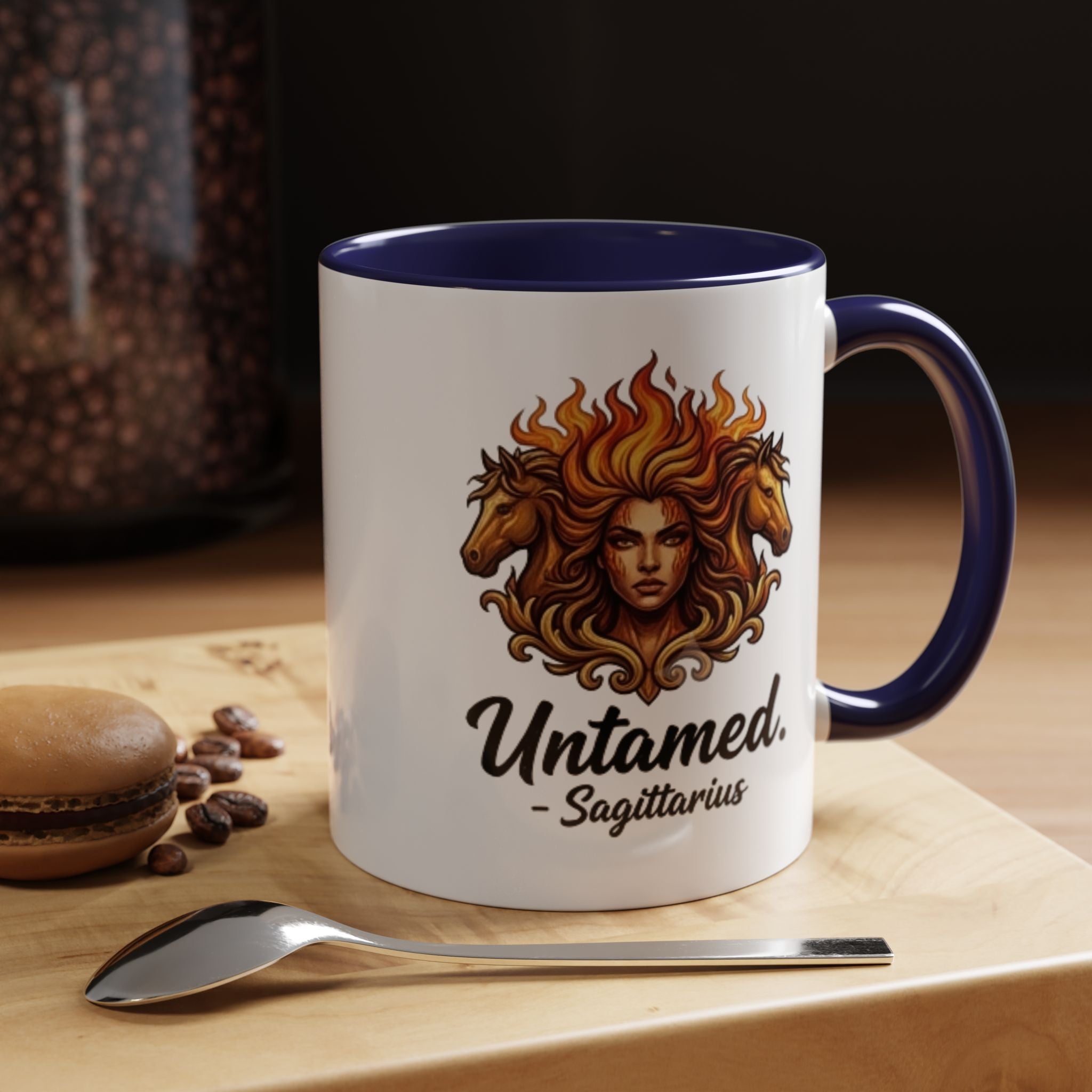 Untamed Sagittarius Accent Coffee Mug – Zodiac Astrology Gift (11/15oz)