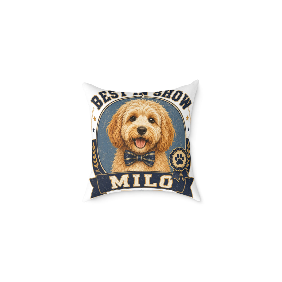 Best in Show Personalized Dog Pillow — Milo Bailey Dog Dad Mom  Milo Custom Pet Throw Pillow